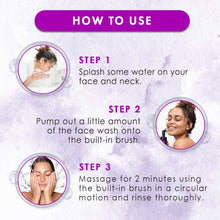 Load image into Gallery viewer, WOW Skin Science Charcoal Foaming Face Wash with Built-In Face Brush for Deep Cleansing - No Parabens, Sulphate, Silicones & Color - 100 ml