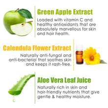 Load image into Gallery viewer, WOW Skin Science Kids Tip To Toe Wash - Shampoo - Conditioner - Body Wash - No Sulphates & Parabens - Green Apple - 300 ml