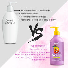 Load image into Gallery viewer, WOW Skin Science Kids Tip To Toe Wash - Shampoo - Conditioner - Body Wash - No Sulphates & Parabens - Mango - 300 ml