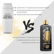 Load image into Gallery viewer, WOW Skin Science Charcoal 2-In-1 Shampoo + Body Wash - No Parabens, Sulphate, Silicones & Color - 250 ml