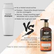 Load image into Gallery viewer, WOW Skin Science Satin Sunshade Sunscreen Shampoo - No Parabens, Sulphates & Silicones - 300 ml