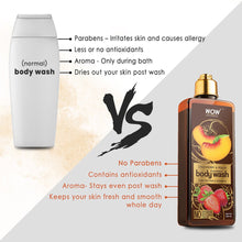 Load image into Gallery viewer, WOW Skin Science Strawberry & Peach Foaming Body Wash - No Parabens, Sulphate, Silicones & Color - 250 ml