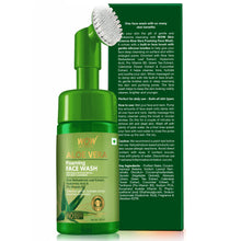 Load image into Gallery viewer, WOW Skin Science Aloe Vera Foaming Face Wash With Built-In Face Brush For Deep Cleansing - No Parabens, Sulphate, Silicones & Color - 100 ml