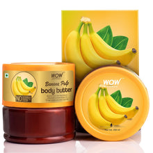 Load image into Gallery viewer, WOW Skin Science Banana Pulp Body Butter - No Parabens, Silicones, Mineral Oil & Color - 200 ml