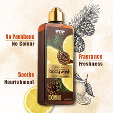 Load image into Gallery viewer, WOW Skin Science Lemon & Pine Foaming Body Wash - No Parabens, Sulphate, Silicones & Color - 250 ml