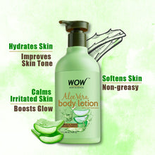 Load image into Gallery viewer, WOW Skin Science Aloe Vera Daily Body Lotion (Ultra Light) - 300 mL