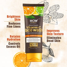 Load image into Gallery viewer, WOW Skin Science Brightening Vitamin C Face Wash - No Parabens, Sulphate, Silicones & Color - 100 ml
