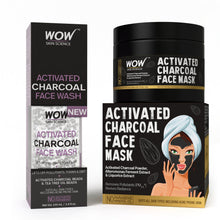 Load image into Gallery viewer, WOW Skin Science Activated Charcoal Face Mask with PM 2.5 Anti-Pollution Shield No Parabens & Mineral Oil Wash Off Face Mask - 200 ml