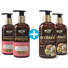 Load image into Gallery viewer, WOW Skin Science Frizz Defy Luster No Parabens, Sulphate & Silicone Shampoo - 300 ml