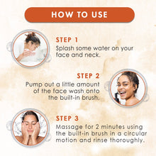 Load image into Gallery viewer, WOW Skin Science Ubtan Foaming Face Wash with Built-In Face Brush for Deep Cleansing - No Parabens, Sulphate, Silicones &amp; Color - 100 ml
