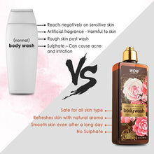 Load image into Gallery viewer, WOW Skin Science Rose Otto Foaming Body Wash - No Parabens, Sulphate, Silicones &amp; Color - 250 ml
